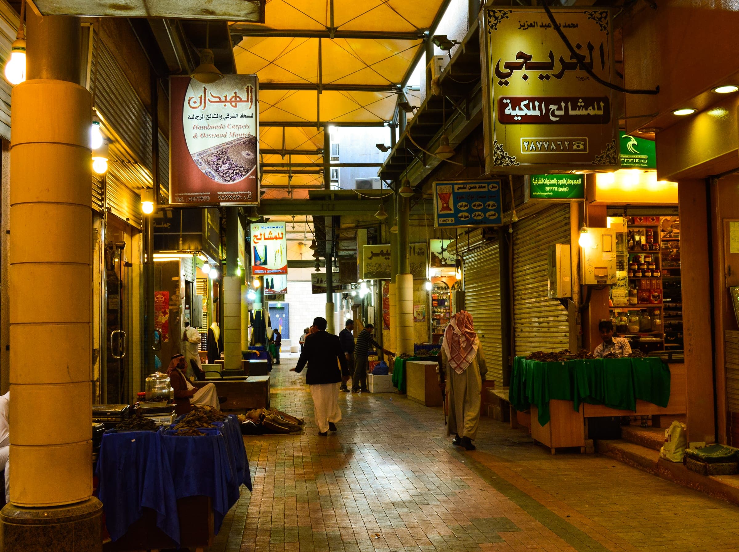 Shoppers in the incense souk in downtown Riyadh.